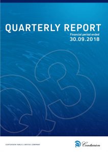 Quarterly Report Third Quarter Centurion Plc